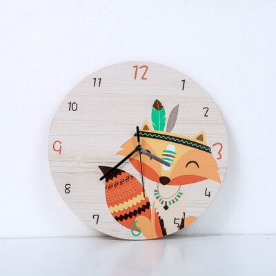 Modern Unicorn Wall Clock Sticker Mute Digital 3D Wall Clock Living Room Children'S Room Cartoon Decoration: 14