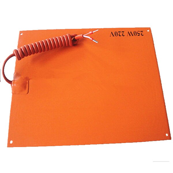 Élément chauffant électrique Flexible en caoutchouc Silicone | 350x350mm 220v 450w avec adhésif NTC 100K
