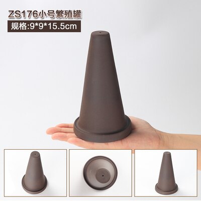 Discus fish Ceramic simulated fish tank cichild shrimp hiding cave shelter rock aquarium Ornament Decoration Breeding: S 19x9x15.5cm