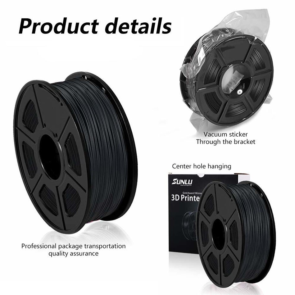 Pla Carbon Filament Voor 3D Printer 1.75Mm Goed Voor Diy Dooling Kids Schilderen Filament 1Kg/2.2LBS