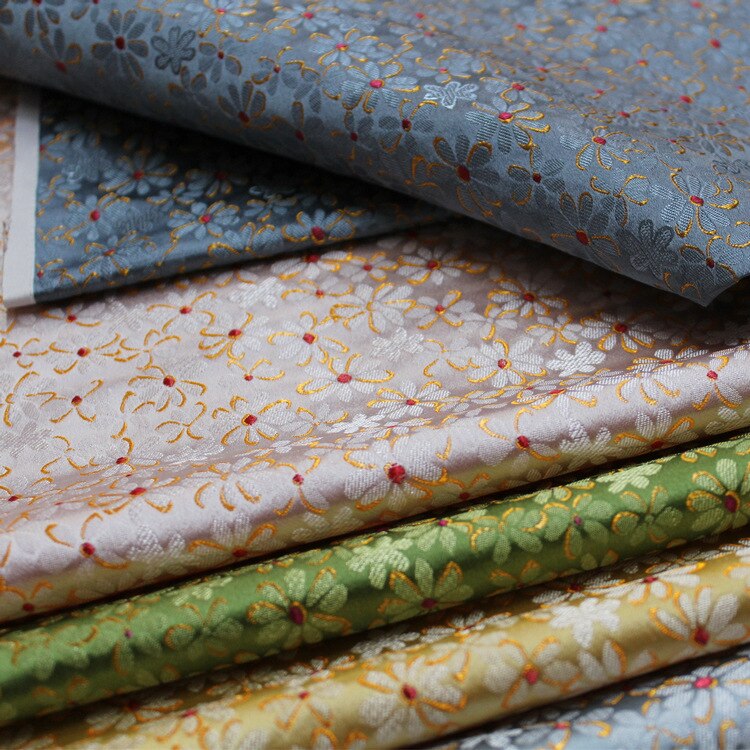 Brokade silkestof gør-det-selv håndværksstof damask nylon poly kvalificeret til taskepudemøbler og stof