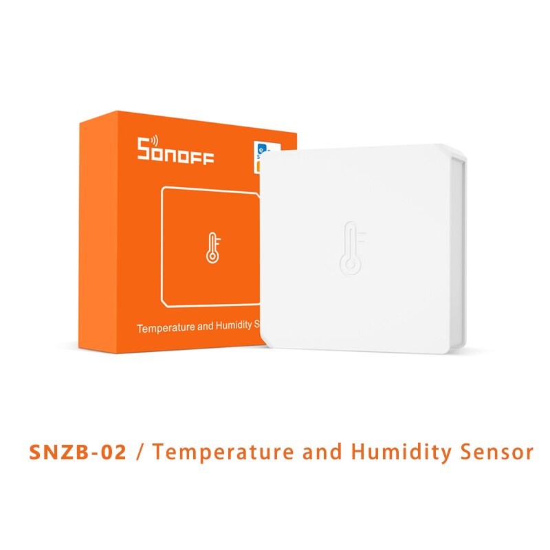 SONOFF-Sensor de temperatura y humedad Zigbee ZBBridge, Detector de movimiento, interruptor ZBDongle P, Control remoto por aplicación para Alexa: SNZB-02