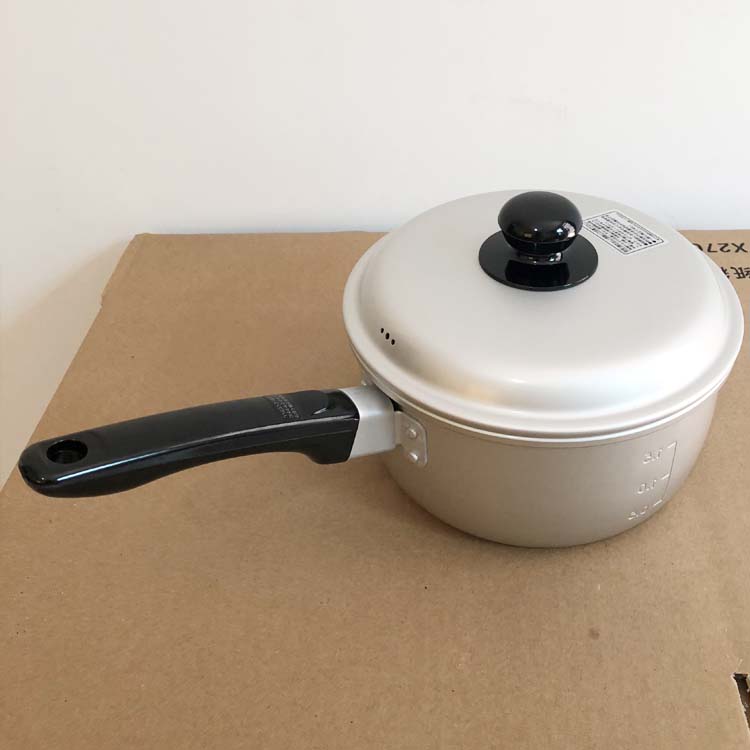 Japanese milk pot single handle boiling thicken old aluminum pot domestic Japanese gas pan auxiliary food pot