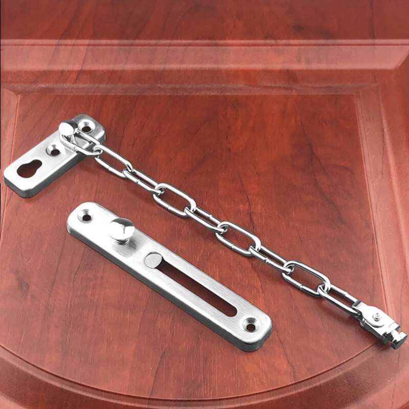 Stainless Steel Anti-theft Door Chain Hotel Home Anti-theft Push-pull Door Chain Anti-theft Door Chain Door Bolt Lock