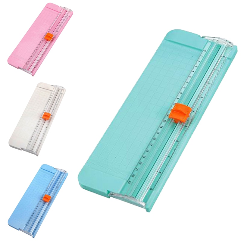 JIELISI 9090 Mini Small Slide Cutter Cut Paper Cutter Cutter Color:Pink