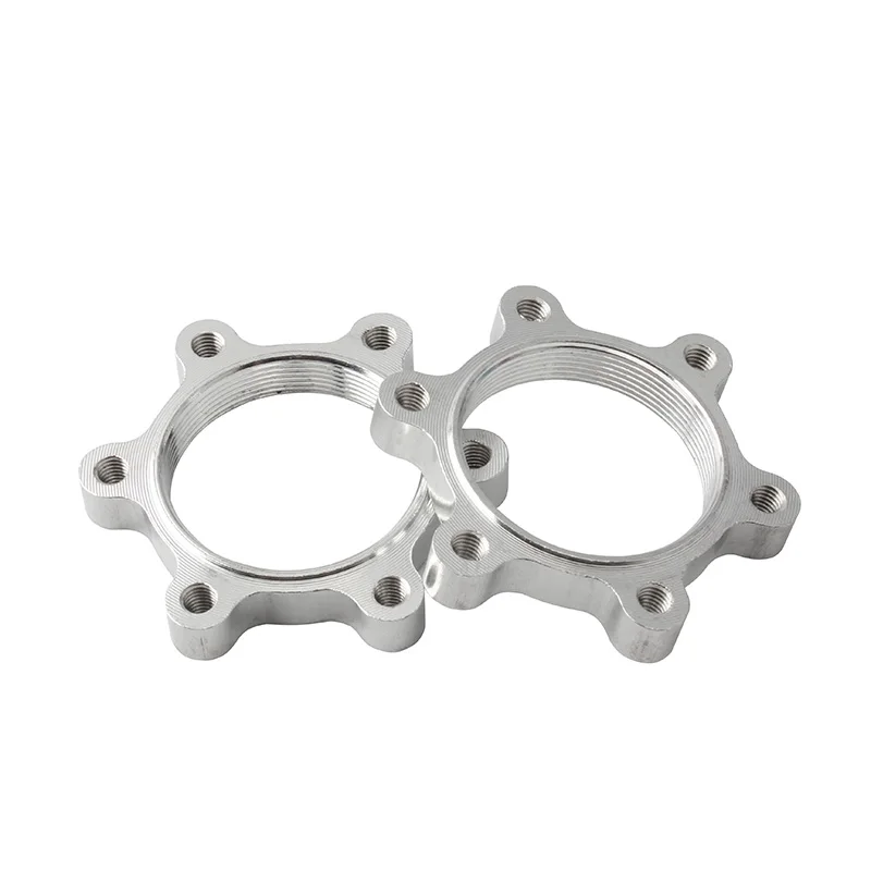 MUQZI 2 pz 44MM 48MM ruota libera cassetta filettatura mozzo discoteca freno rotore 6 bulloni adattatore flangia bicicletta