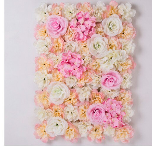 40 x 60cm silke rose blomst champagne kunstig blomst til bryllupsdekoration blomst væg romantisk bryllup baggrund dekoration: H