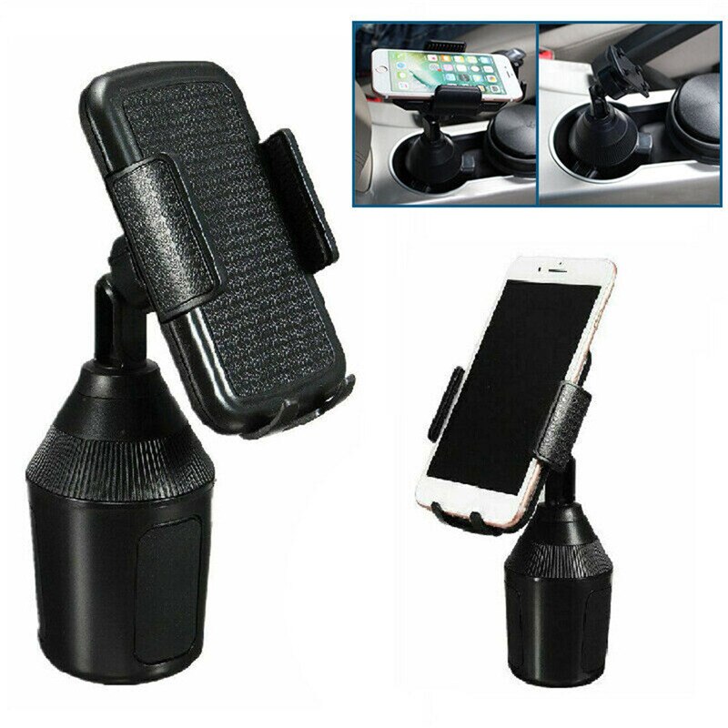Universal Adjustable Cup Holder Car Mount 360 Degree Rotatable For Cell Phones Extra Long Neck
