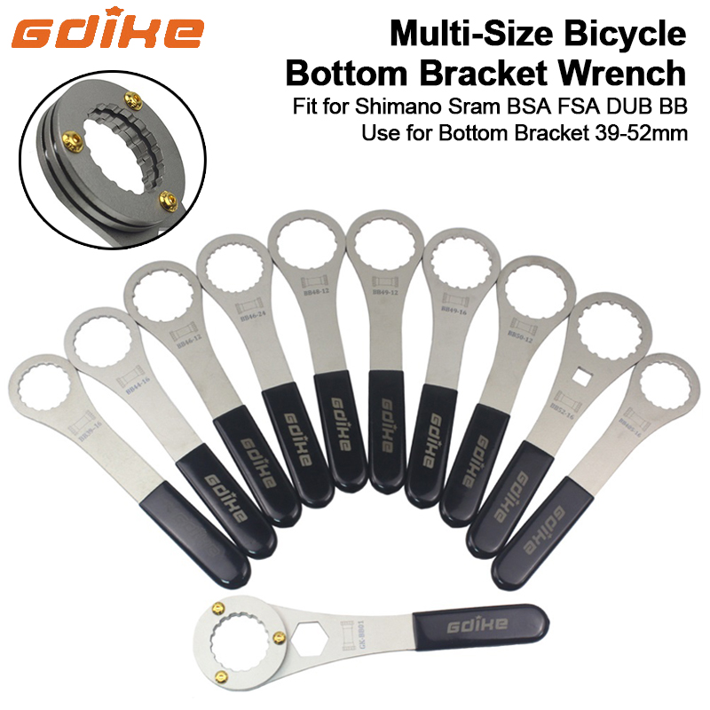 Onderste Beugel Tool Multi-Size 12T 16T 24T Bb Sleutel 39-52Mm Fiets Gereedschap Voor Sram Bsa Fsa Dub Mtb Weg Fiets Reparatie Tools