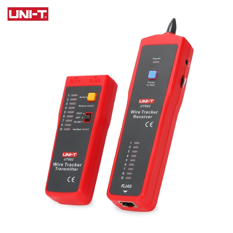 UNI-T UT682 Wire Tracker, multifunctionele intelligente zoeker, volgt netwerklijnen, telefoonlijnen, voedingskabels en coaxiale lijnen