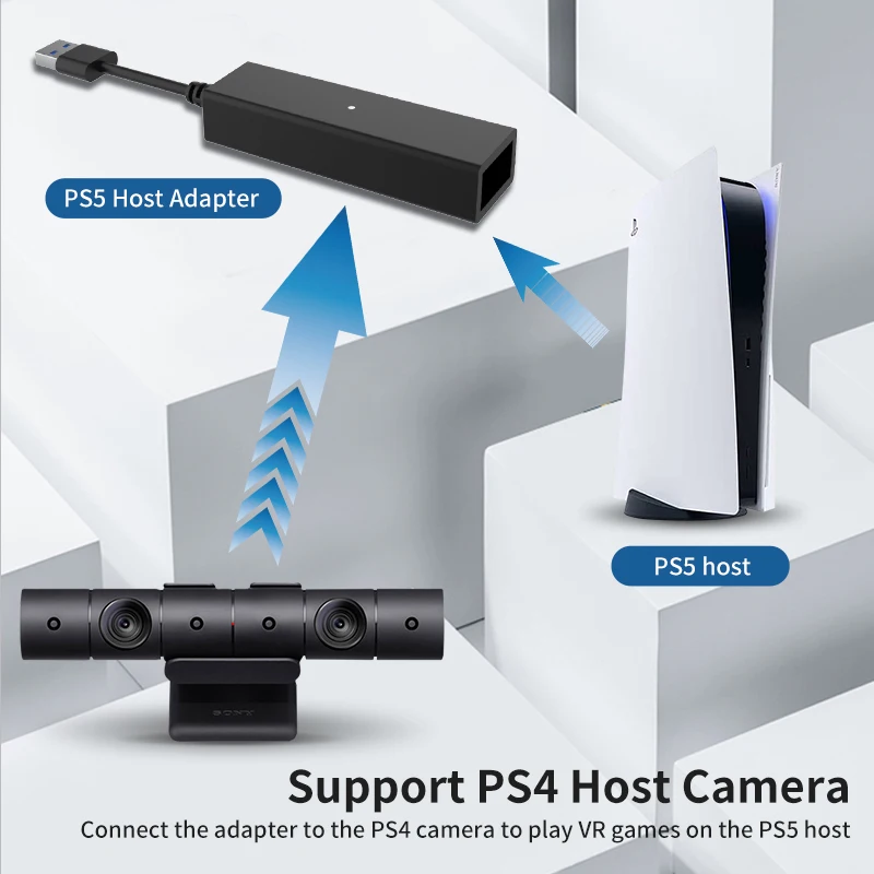 Adaptador de cámara conector para PS VR mini adaptador macho a hembra para PS5 PS4 VR