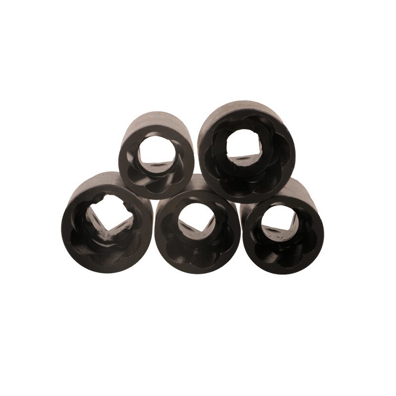 6pcs nut bolt extractor 17mm-31/32 sets of cylinder repair Chrome Molybdenum steel damage screw driver drill socket set