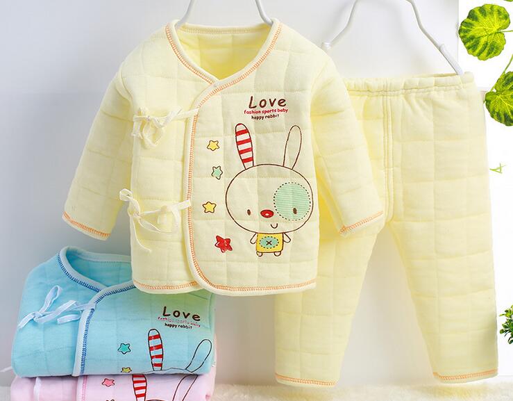 (2pcs/set Newborn Baby Clothing Set Brand Baby Boy/Girl Clothes 100% cotton button Underwear,0024