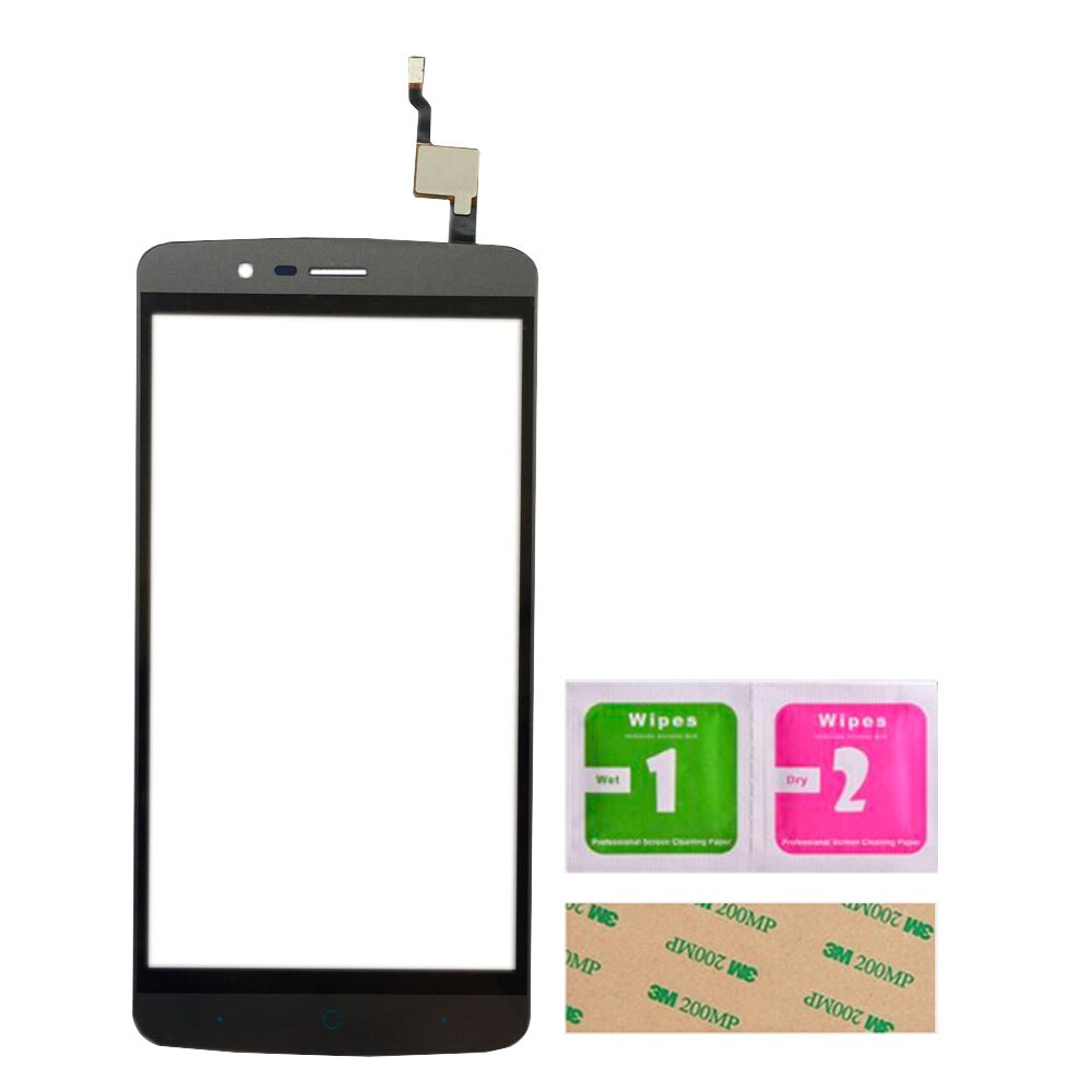 Panel de pantalla táctil de teléfono para Elephone P8000 Sensor de pantalla táctil Lente de Cristal Frontal pieza de reparación herramientas 3M pegamento