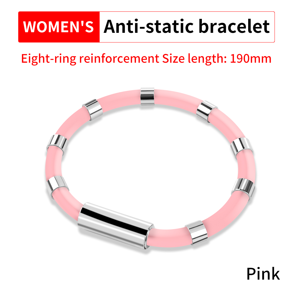 LUXIANZI Anti-Static Silicone Bracelet Universal Magnetic Sports Wristband For Women Men Wrist Strap To Remove The Body Static: LXZ921341L