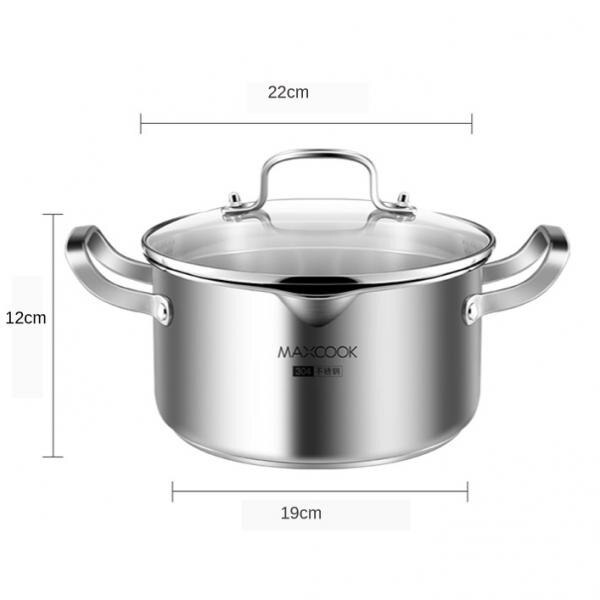 Non-Stick Stock Pot Stockpot Soup Pasta Pot Casserole Kitchen Cooking Cookware, Easy Clean, Sliver