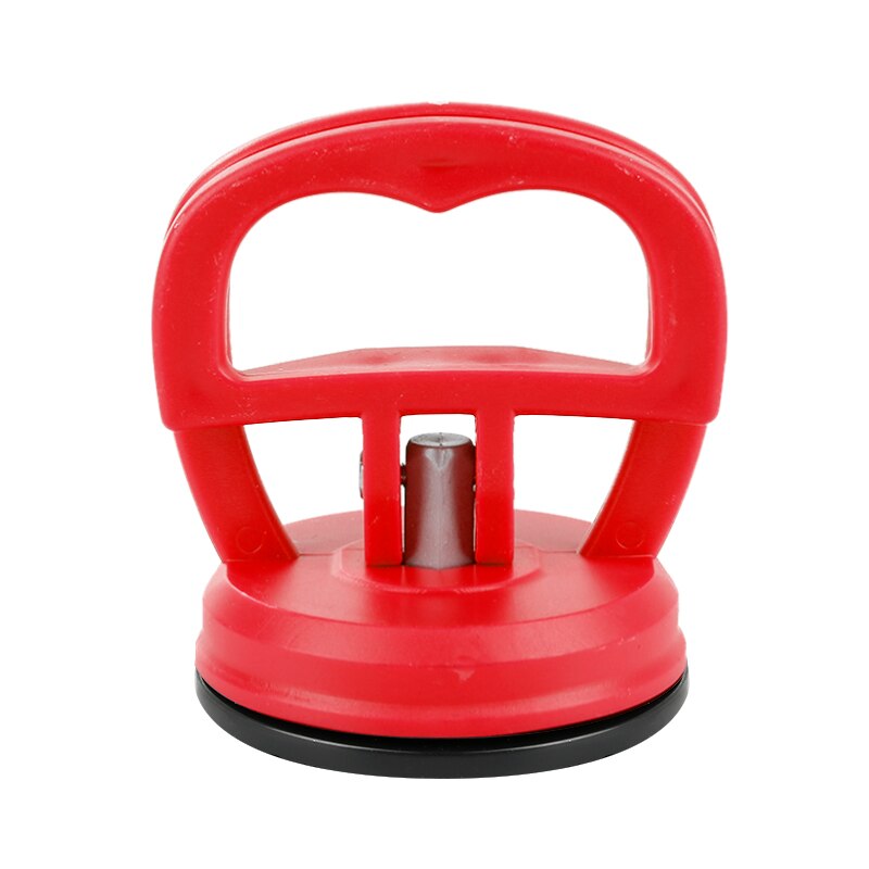 6 farger bil bulk reparasjon avtrekker sugekopp karosseri panel suger fjerner verktøy kraftig gummi for glass metall reparasjonssett: Rød