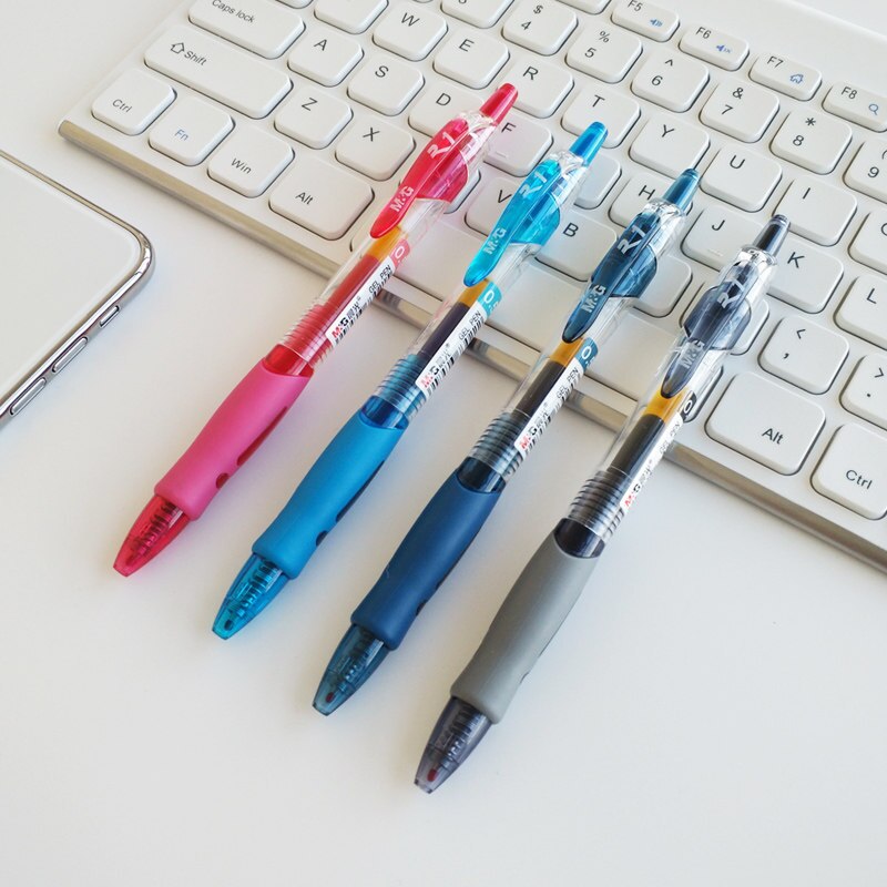 Lovely Gel Pen GP1008 0.5mm Black Red Blue ink Writing Smooth Neutral Pen Office School Stationery