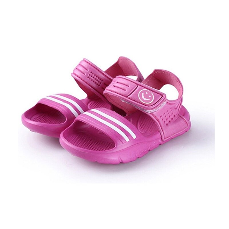 PUDOCOC 1 par Casual niños sandalias bebé niño cerrado dedos del pie verano playa Sandalias Zapatos planos bebé PVC