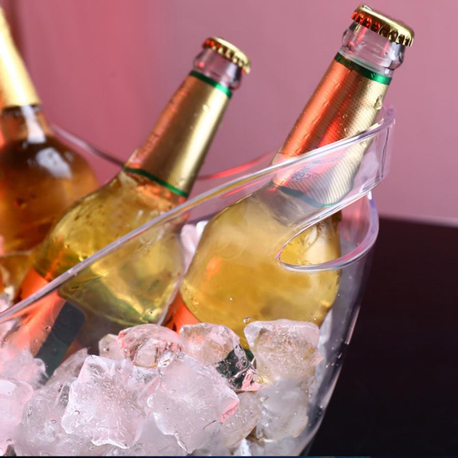 Barware akryl isbeholder champagne isspand med håndtag ktv forsyninger barware vin cocktail ølværktøj