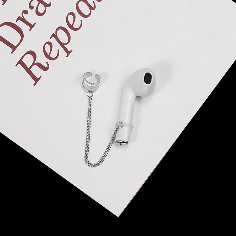 Soporte para auriculares antipérdida de acero inoxidable, pendientes de Clip compatibles con Airpods 1, 2 y pro 3, joyería inalámbrica