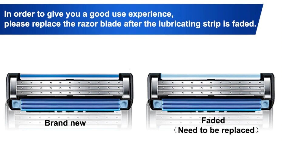 Grade Aaa + Brand Mannen Gezicht Scheren Scheermesjes Scheermesjes Voor Mannen 3 Lagen Scheren Blade Cassette