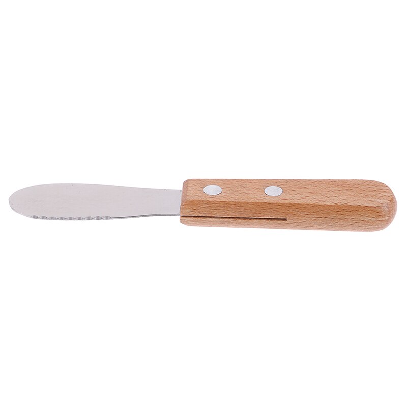 Sandwich Spreader Butter Cheese Slicer Knife Stainless Steel Spatula Kitchen Tool with Wooden Handle