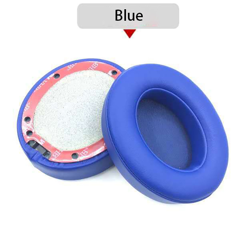 Udskiftning af ørepuder puder ørepuder pleje hovedtelefon til beats by dr dre studio 2.0 studio 3 b0500 b0501 trådløst headset: Blå