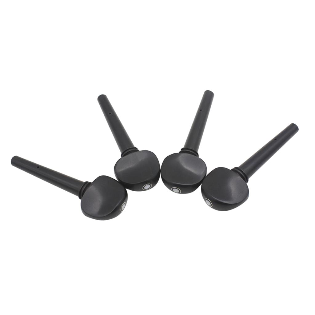 Handgemaakte 4 Stuks Ebony Cello Stemsleutels Tuners Diy Voor 3/4 4/4 Maat Cello &#39;S Accessoire