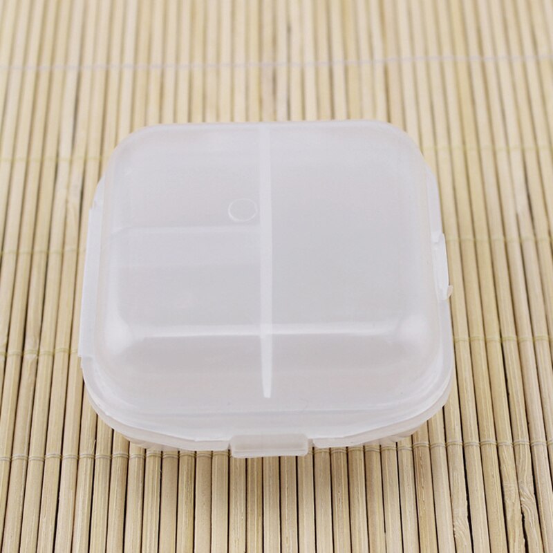 6 Grids Transparent Storage Box Home DIY Jewelry Nail Art Beads Sequin Diamond Receive Case Portable Organizer Two Layers Of Box: White