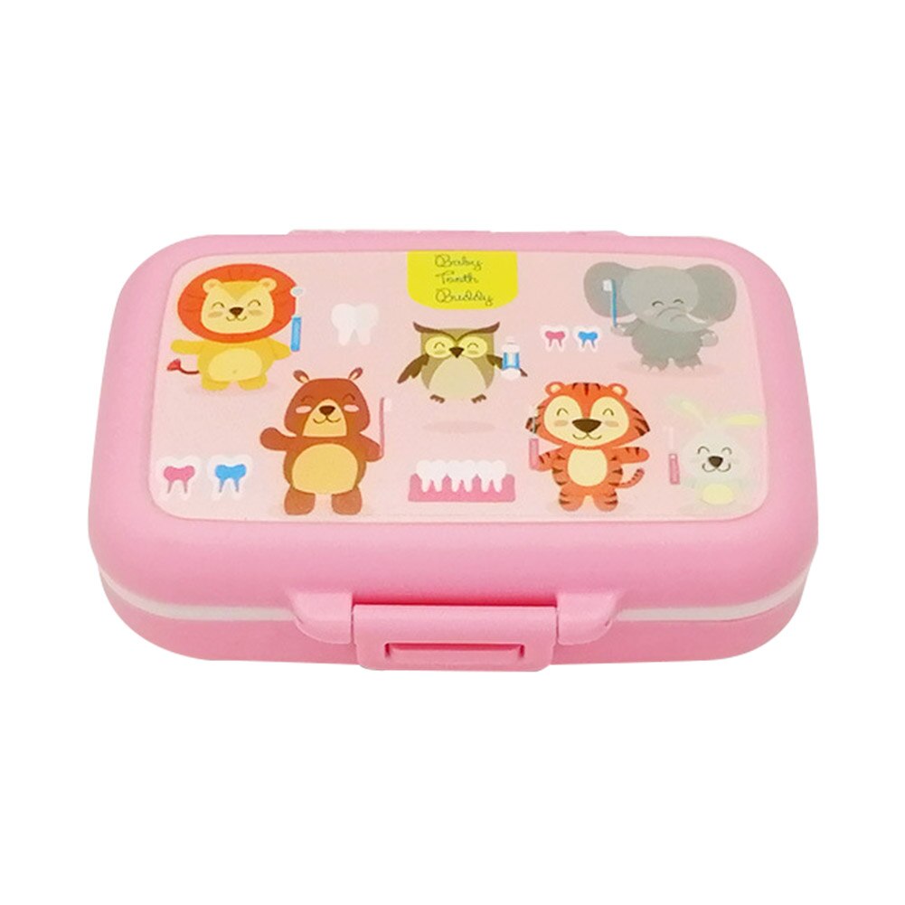 Dentes do bebê caixa de lembrança pp dente caixas de fadas caçoa o armazenamento do dente titular organizador bonito crianças dente fetal recipiente de cabelo: Default Title