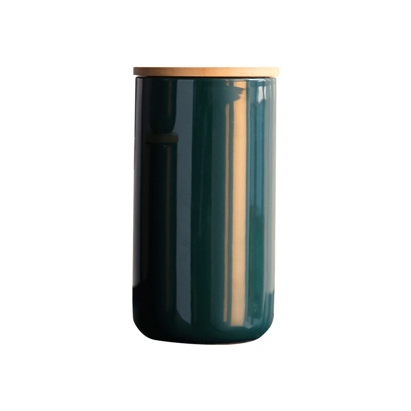 3pcs Nordic Art Ceramic Tea Sealed Jar Grain Miscellaneous Coffee Bean Tea Food Storage Box Simple Home Kitchen Storage Bottle: I-L