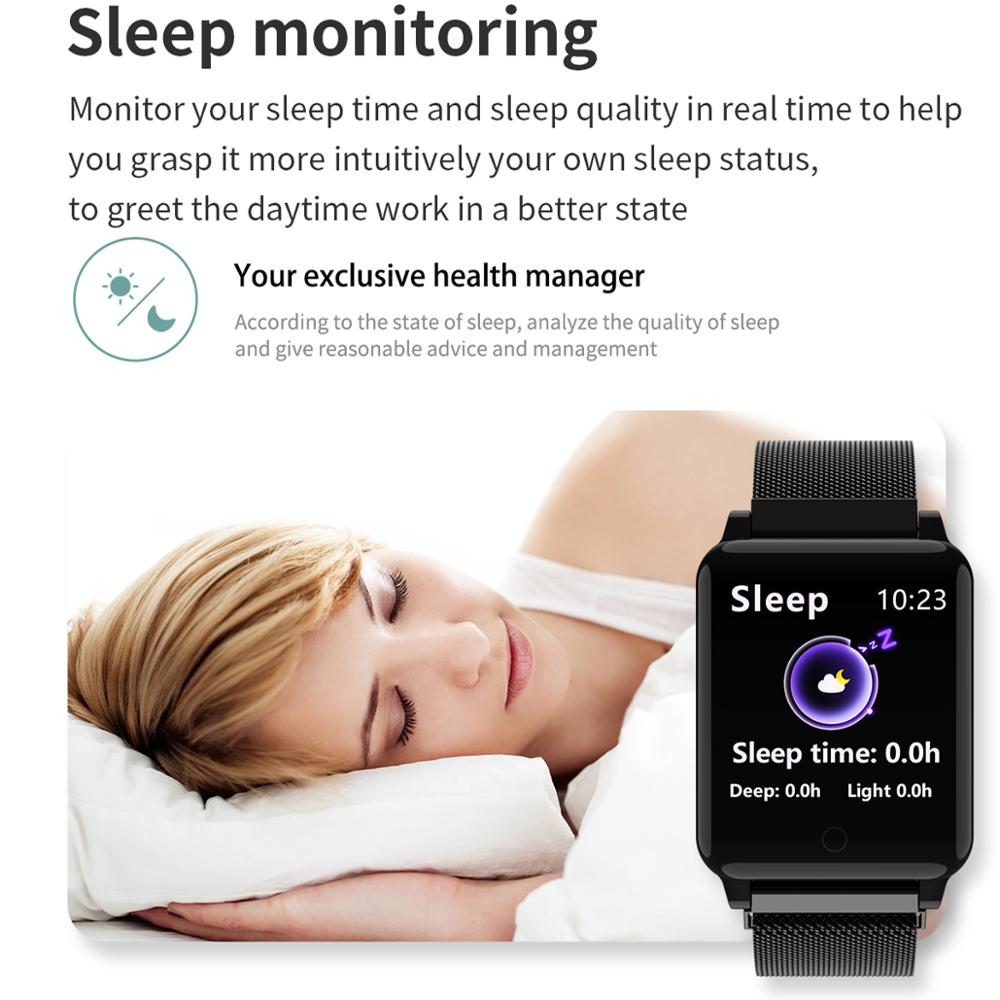 F54 Smart Horloge Body Temperatuur Meting Horloge 1.3 "Screen Vrouwen Mannen Smartwatch Hartslag Sleep Monitor Voor Android Ios