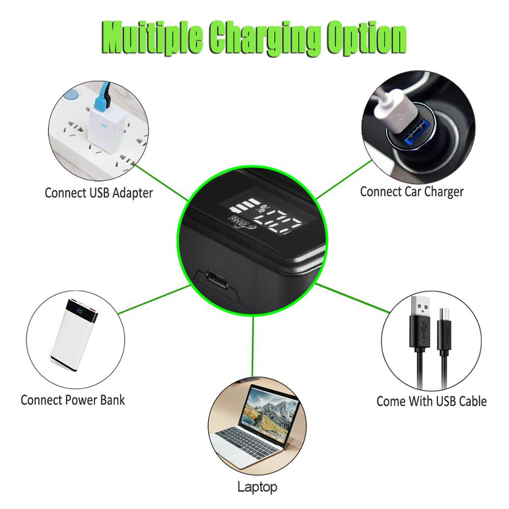 Batería EN-EL5 EL5 ENEL5 para cámara, Cargador USB LED para Nikon Coolpix P530, P520, P510, P100, P500, P5000, P5100, P6000, 3700, 4200