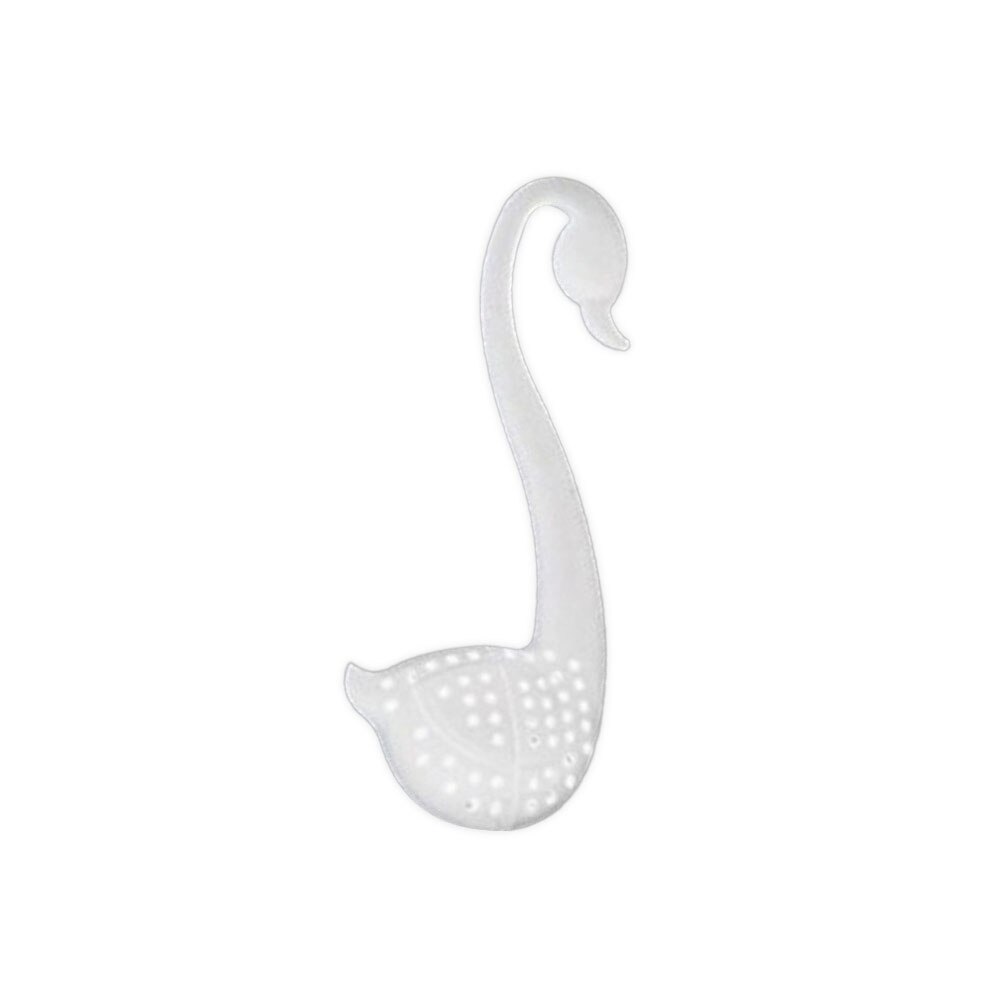 Herbruikbare Siliconen Thee-ei Swan Thee-ei Leuke Kruidenthee Bag Herbruikbare Koffie Filter Diffuser Zeef Thee Gereedschappen: white