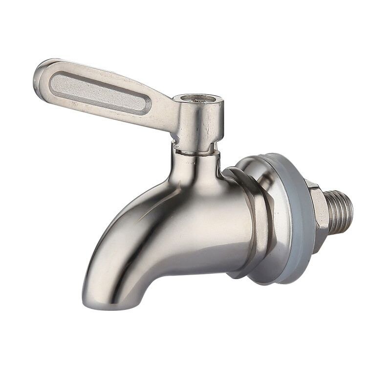 Grifo de acero inoxidable de grifo para barril de cerveza barril cerveza bebida jugo dispensador para casa: B 16mm