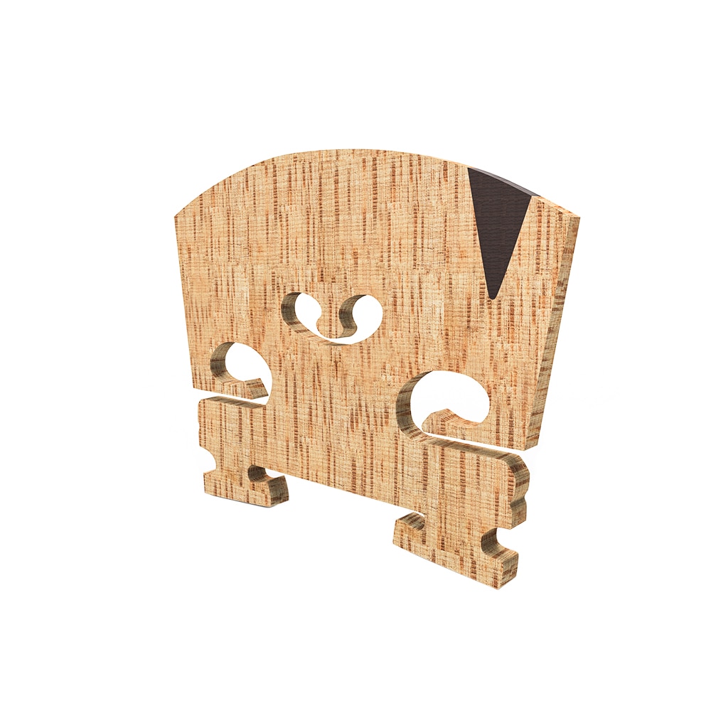 Puente para el violín de arce de grado AA 1PC-Master, tamaño 4/4, puente de Violín con incrustación de ébano