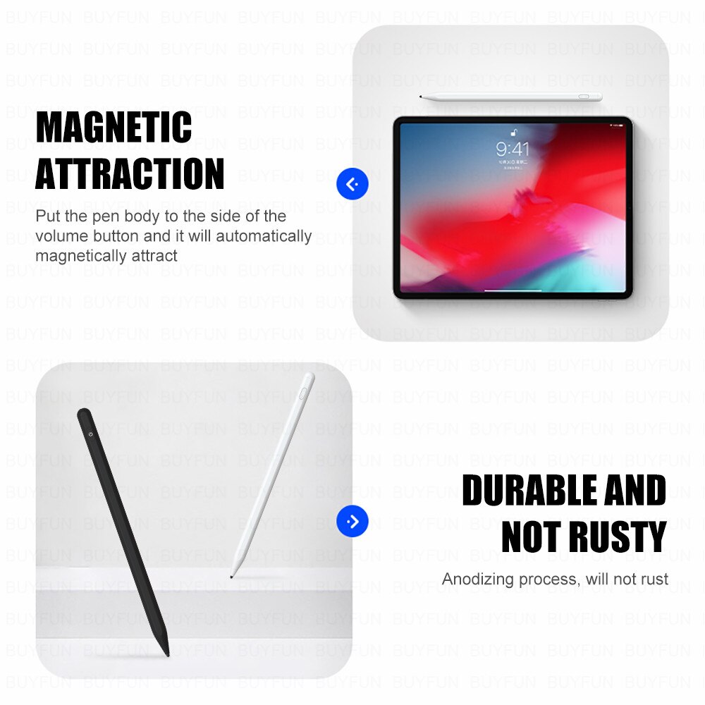 Universell magnetisk aktiv stylus penna surfplatta ritning kapacitiv skärm pekpenna för ipad ios android alla telefon smarta tillbehör