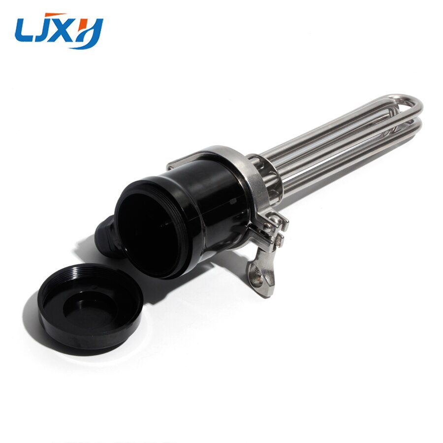 LJXH All 304SUS 2"Tri-clamp Electric Heater Heating Element 3KW/4.5KW/6KW/9KW/12KW 220V380V for Homebrew with Ground Screw