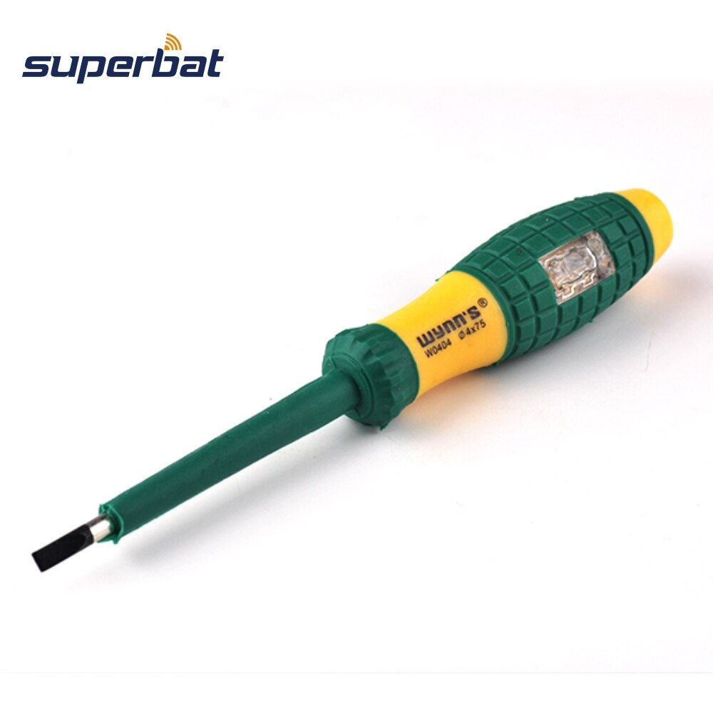 Superbat Schroevendraaier Met Spanning Tester Elektrische Tester Pen 220V Power Detector Meter Test Potlood