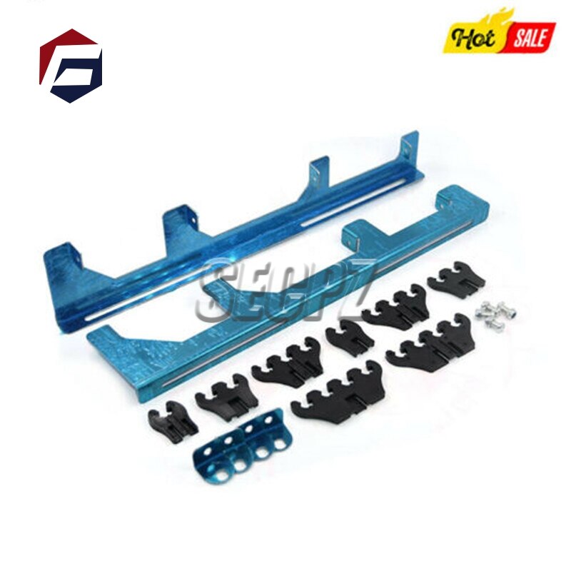 Chrome Linear Spark Plug Wire Separators Divider Loom Black Valve Cover 350 Auto Distribution Frame Distribution Clamp