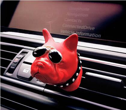 Auto Parfum Franse Bulldog Pop Geur Diffuser Luchtverfrisser Auto Interieur Geur Outlet Vent Clip Accessoires: D