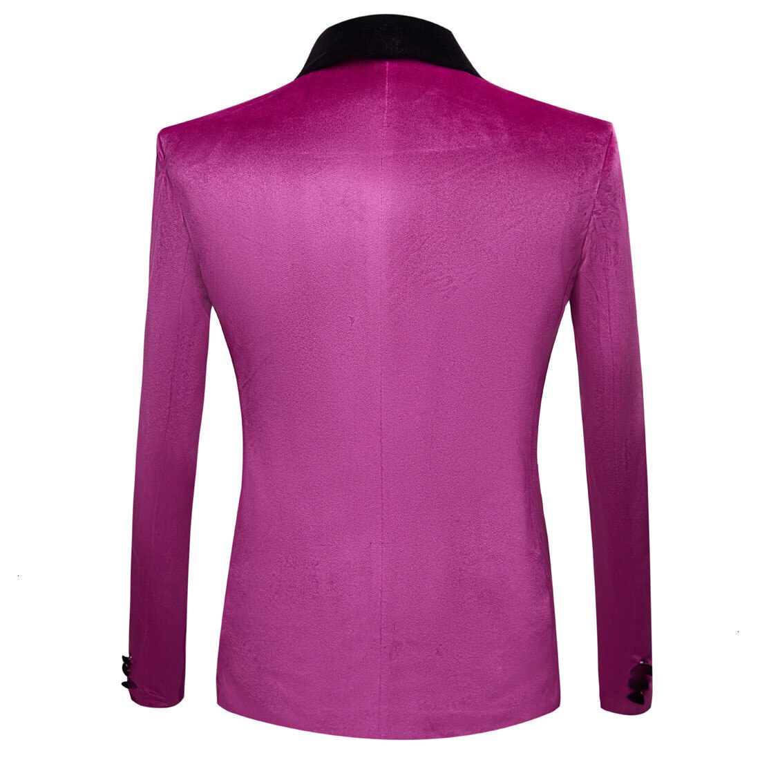 PYJTRL-Chaqueta de terciopelo brillante para hombre, chal de solapa para , traje de graduación, ropa de escenario para novio y boda, color púrpura claro, Otoño e Invierno