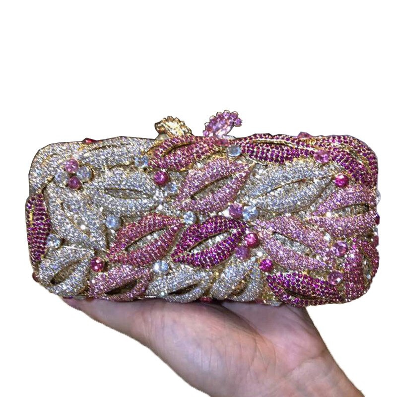 Nyeste diamant luksus taske fest perle perler clutch tasker håndlavede bryllup tasker luksus håndtasker dame tasker: 1