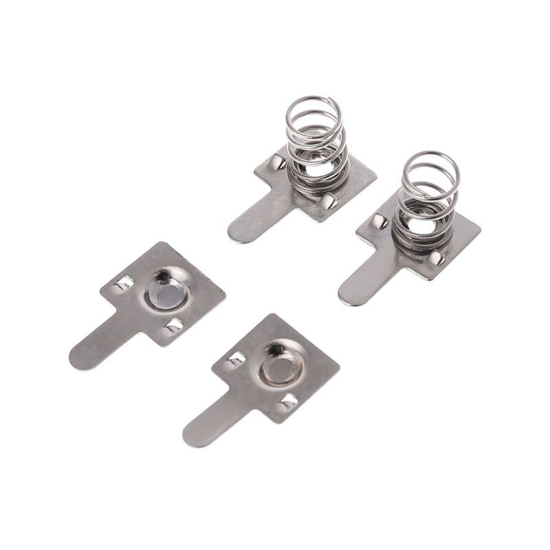 Jeu de plaques à ressort pour piles en métal, 100 pièces, pour Contact négatif positif AA AAA, directe
