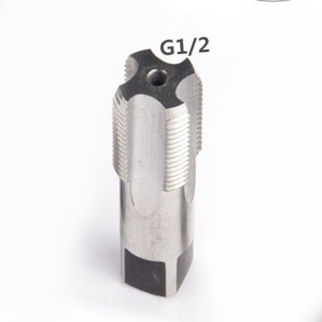 G1/8 1/4 3/8 1/2 3/4 HSS Taper Pipe Tap BSP Metal Screw Thread Cutting Tools Hand Tap Metal Screw Thread: G1 2