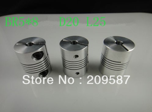 Br 5Mm X 8Mm Cnc Flexibele Koppeling As Koppeling Coderen Connector D20 L25