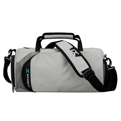Scione rejse sports taske multifunktionelle rejsetasker til mænd og kvinder sammenfoldelig taske store kapacitet duffel foldetasker: Grå 2