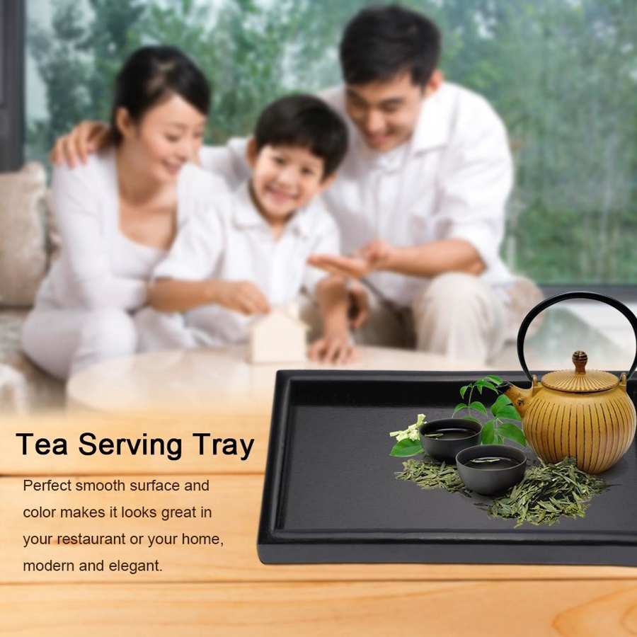 Rectangle Shape Wood Tea Coffee Snack Food Meals Serving Tray Plate Restaurant Trays Food Cake Plate Wood Serving Tray