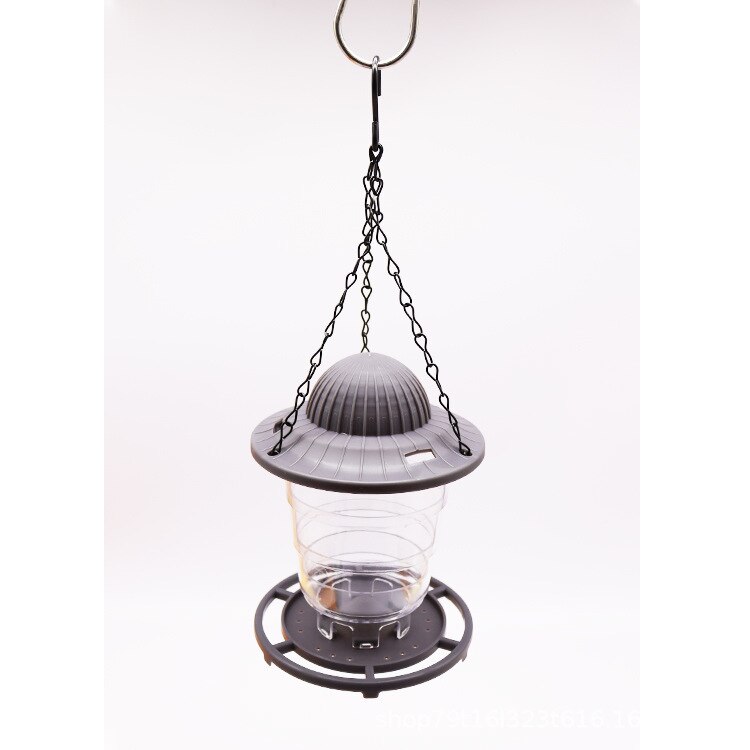 Hummingbird Feeder Portable Folding Outdoor Hanging Style Bird Feeder Decoration for Garden Yard: Light Grey